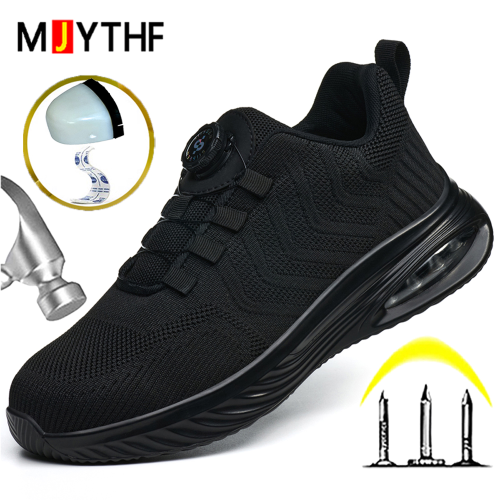 Sneakers Care - Рабочие кроссовки с вращающейся кнопкой, мужские,